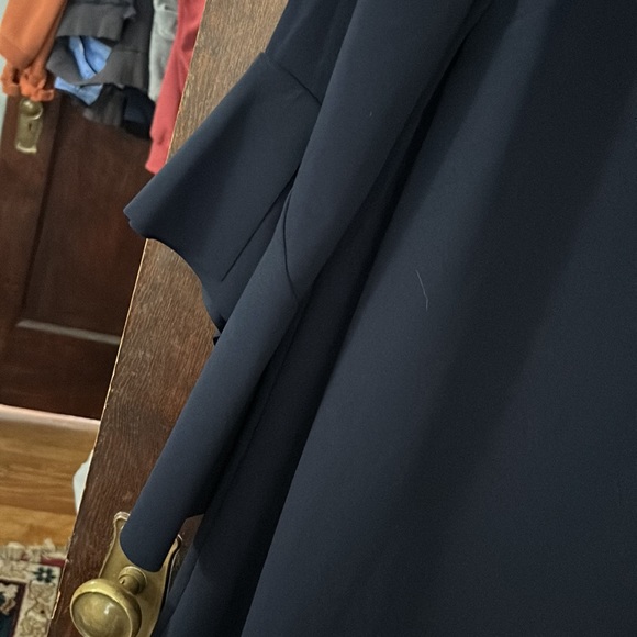 Navy blue flutter sleeve dress. NWT - Picture 4 of 5